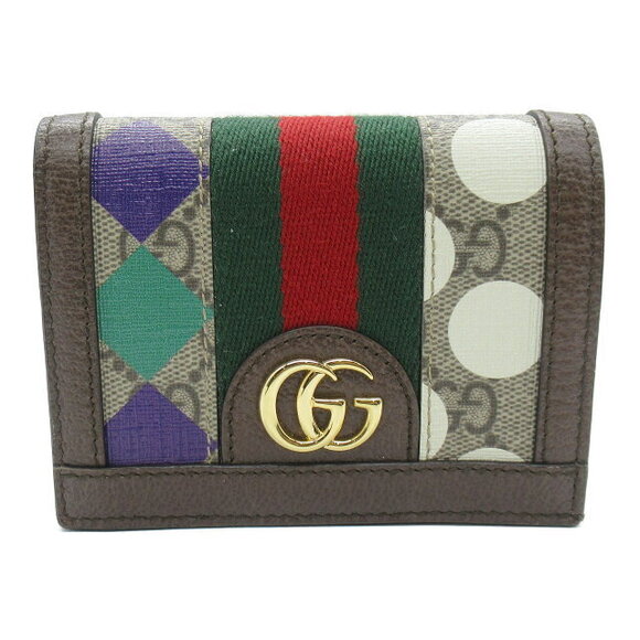 Gucci Handbags - Gucci bifold wallet leather canvas multicolor